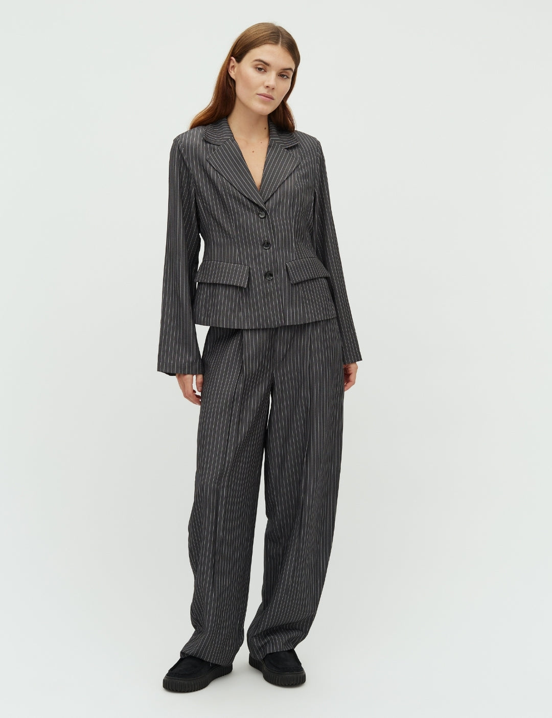 Anathea-M_Grey Pinestripe_Model_3